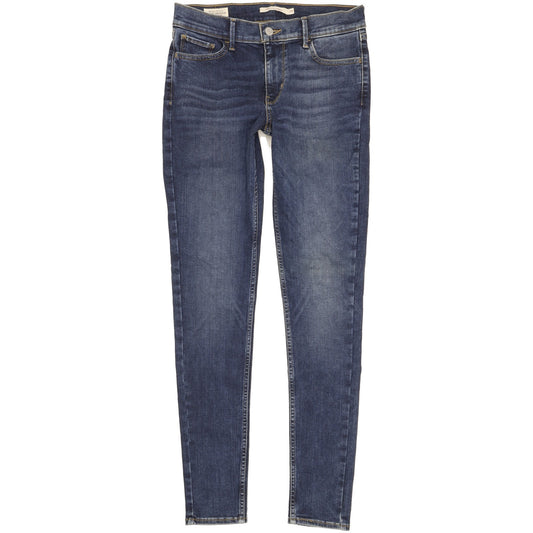 Levi's 710 Super Women Blue Skinny Slim Stretch Jeans W29 L31