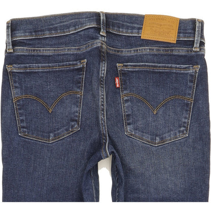 Levi's 710 Super Women Blue Skinny Slim Stretch Jeans W29 L31