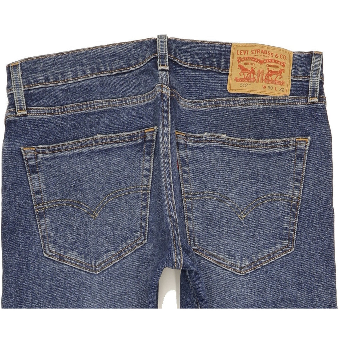 Levi's 512 Men Blue Tapered Slim Stretch Jeans W30 L30