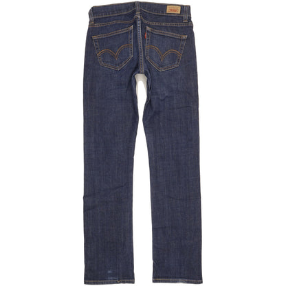 Levi's 504 Women Blue Straight Slim Stretch Jeans W28 L32
