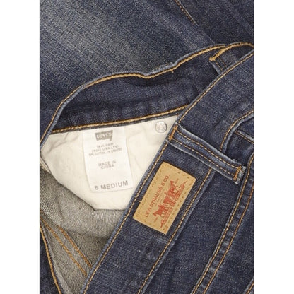 Levi's 504 Women Blue Straight Slim Stretch Jeans W28 L32