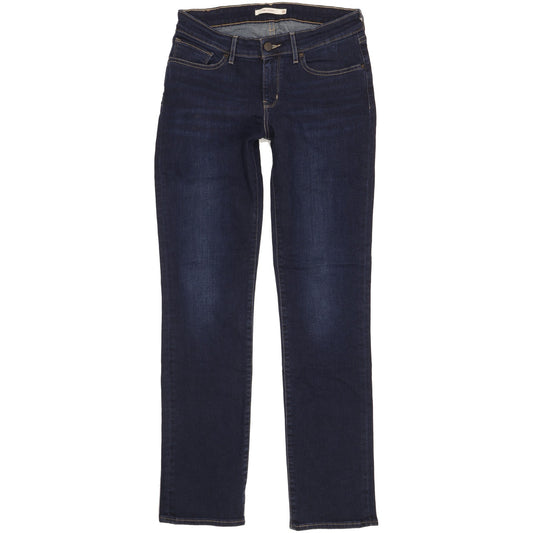 Levi's 714 Women Blue Straight Slim Stretch Jeans W30 L32