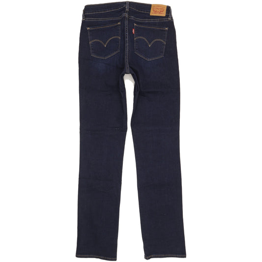 Levi's 714 Women Blue Straight Slim Stretch Jeans W30 L32