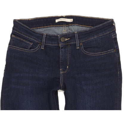 Levi's 714 Women Blue Straight Slim Stretch Jeans W30 L32