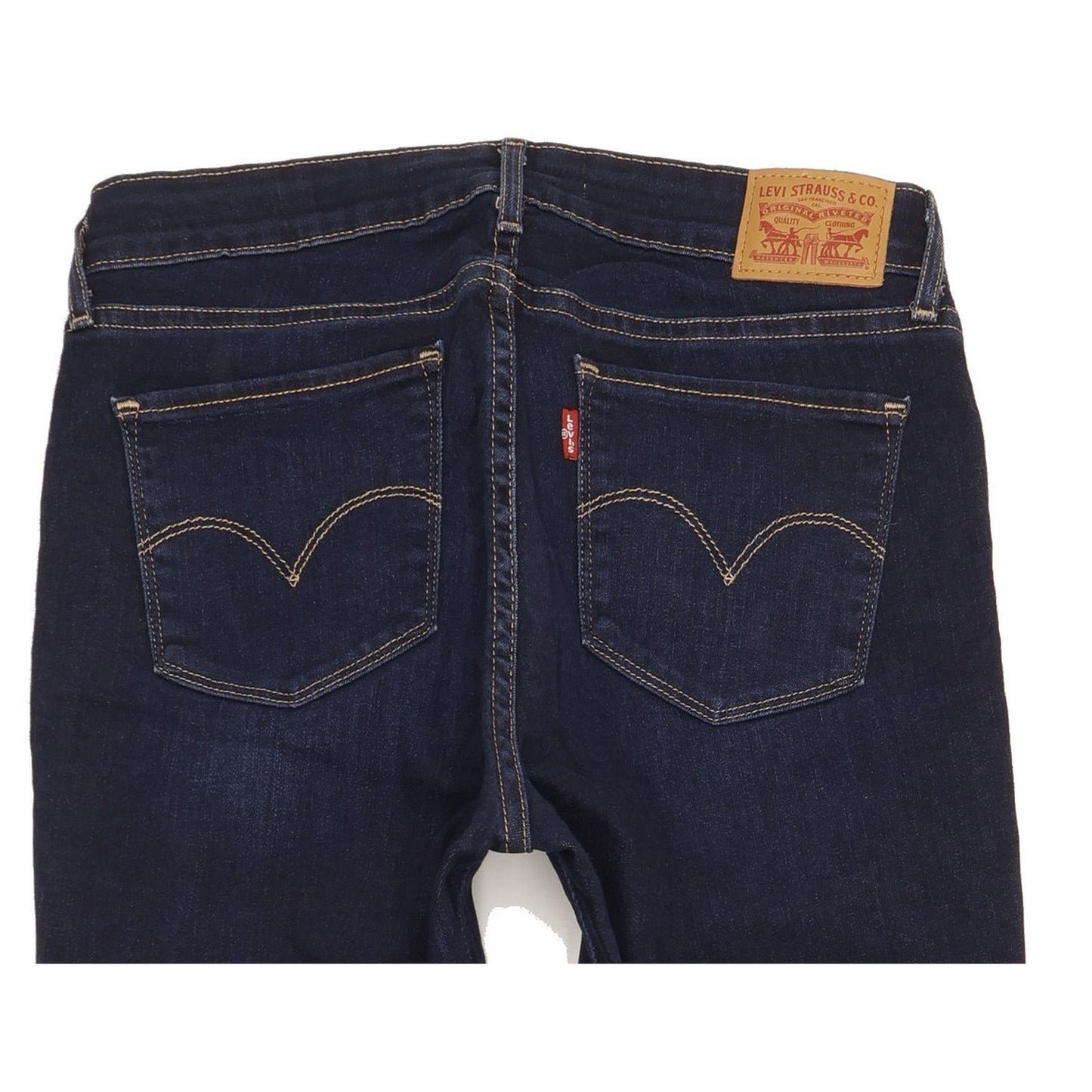 Levi's 714 Women Blue Straight Slim Stretch Jeans W30 L32