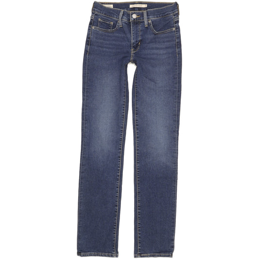 Levi's 314 Shaping Women Blue Straight Slim Stretch Jeans W26 L32