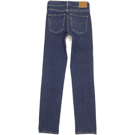 Levi's 314 Shaping Women Blue Straight Slim Stretch Jeans W26 L32
