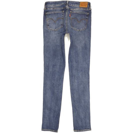 Levi's 711 Women Blue Skinny Slim Stretch Jeans W29 L32