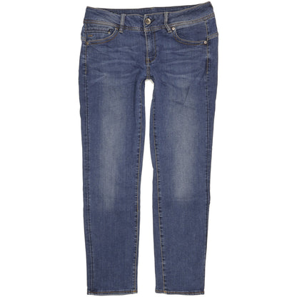 G-Star Midge Saddle Women Blue Straight Slim Stretch Jeans W34 L30