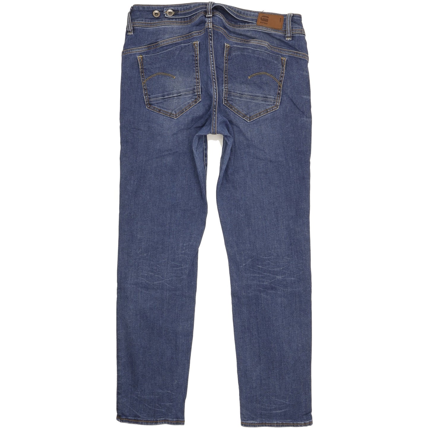 G-Star Midge Saddle Women Blue Straight Slim Stretch Jeans W34 L30
