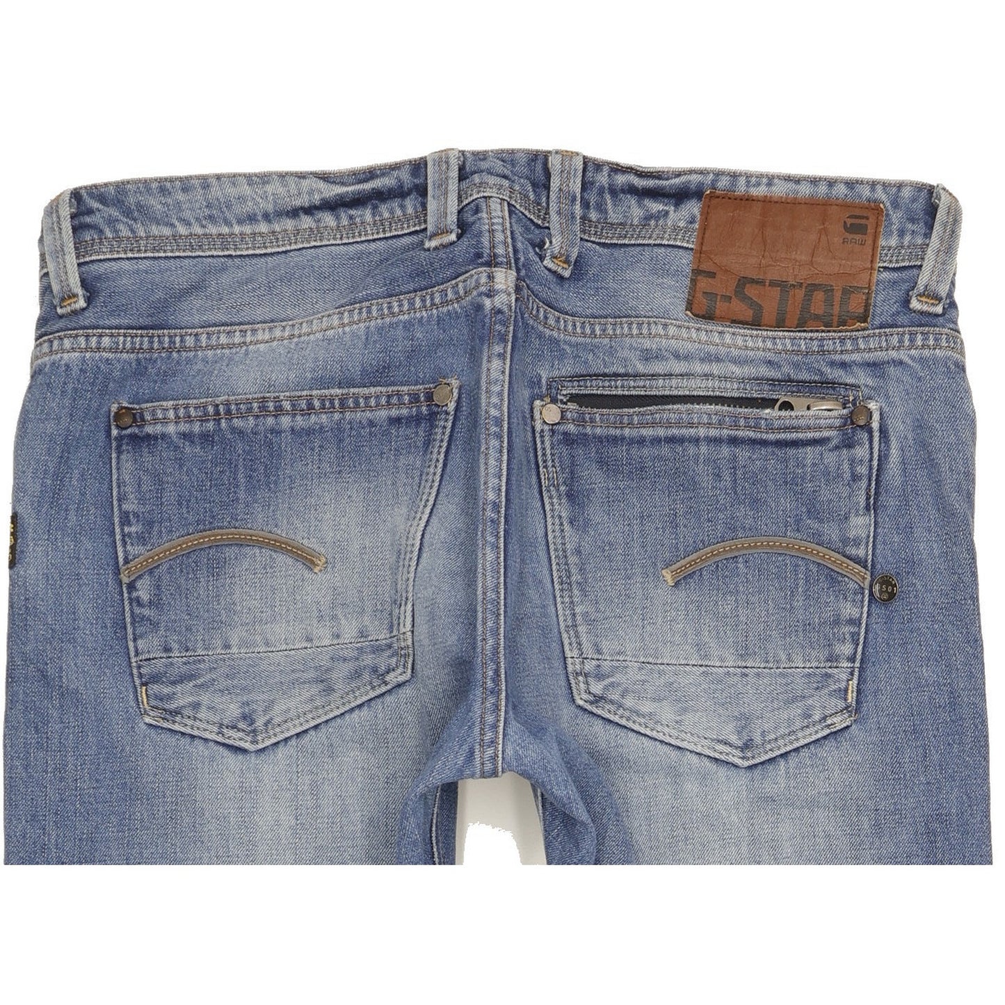 G-Star Attacc Men Blue Straight Regular Jeans W34 L32