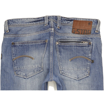G-Star Attacc Men Blue Straight Regular Jeans W34 L32