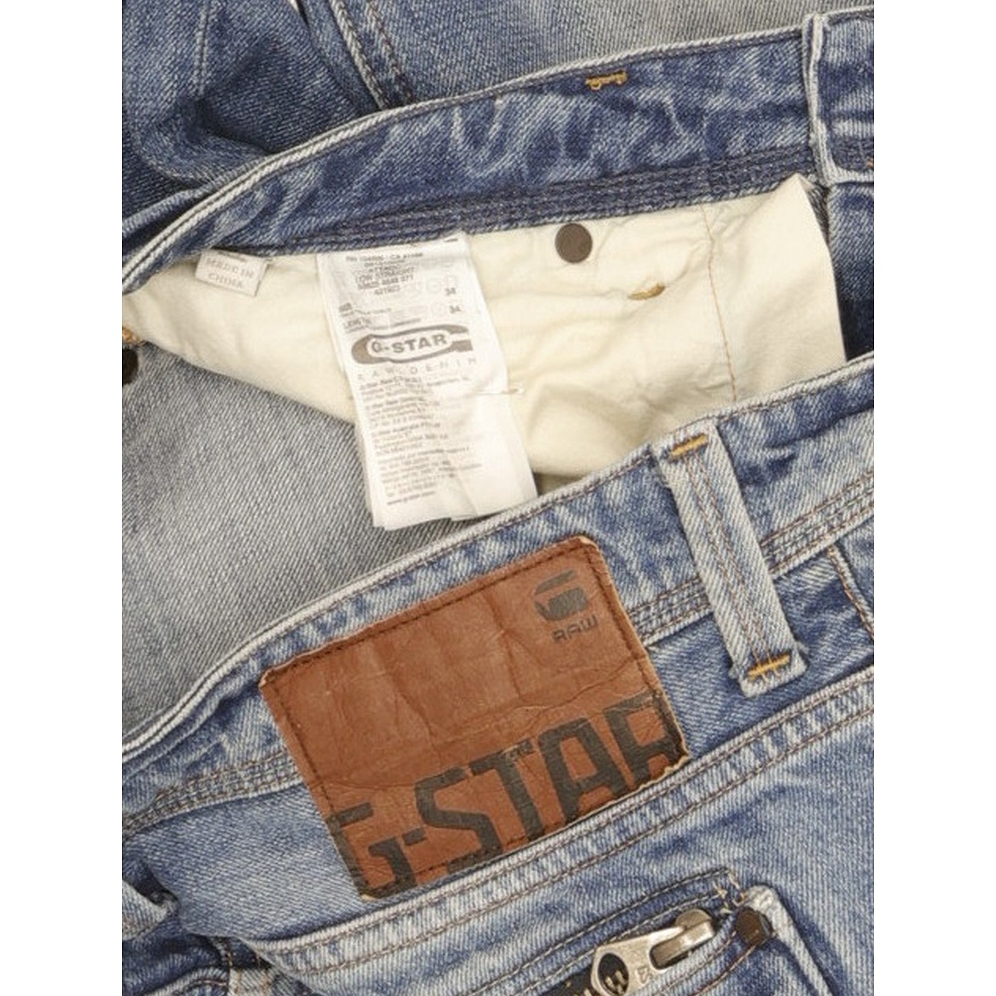 G-Star Attacc Men Blue Straight Regular Jeans W34 L32