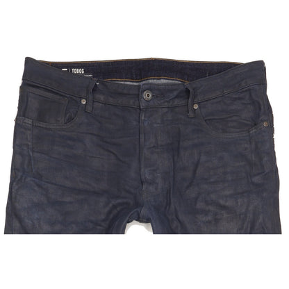 G-Star Tobog 3D Men Blue Tapered Relaxed Stretch Jeans W34 L32