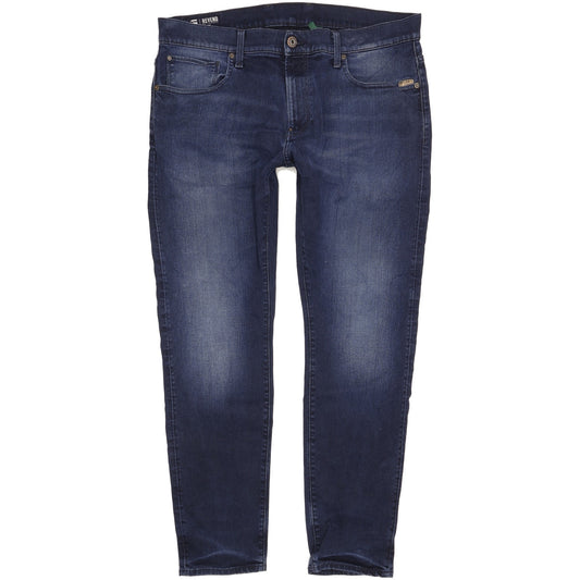 G-Star Revend Men Blue Skinny Slim Stretch Jeans W38 L31