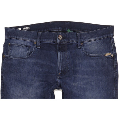 G-Star Revend Men Blue Skinny Slim Stretch Jeans W38 L31