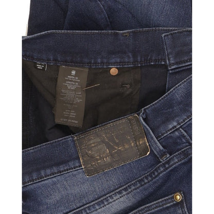 G-Star Revend Men Blue Skinny Slim Stretch Jeans W38 L31