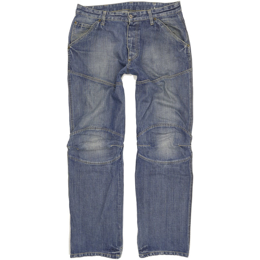 G-Star Elwood Men Blue Straight Regular Jeans W36 L34