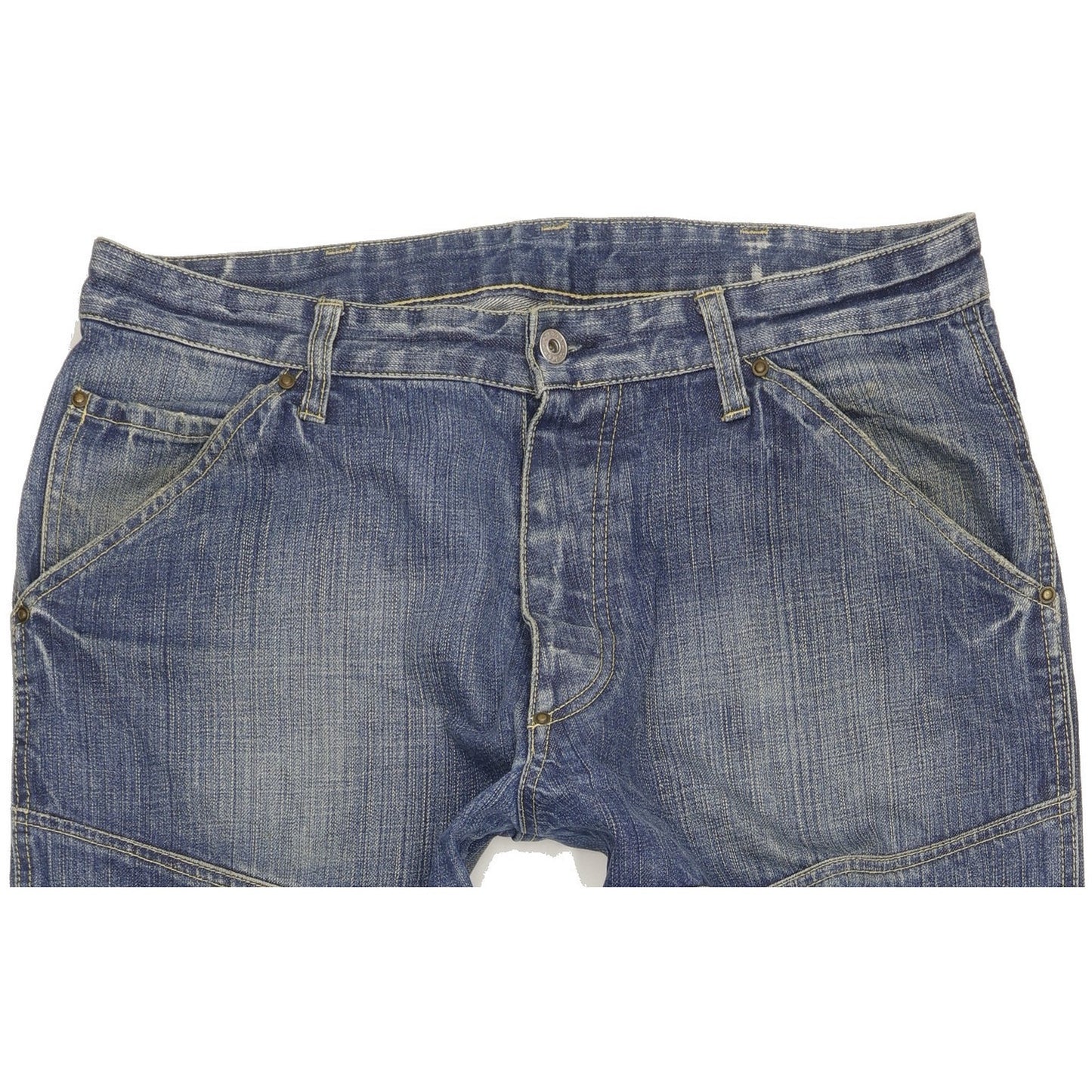 G-Star Elwood Men Blue Straight Regular Jeans W36 L34