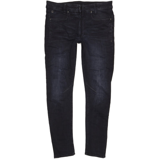 G-Star D-Staq 3D Men Navy Skinny Slim Stretch Jeans W32 L34