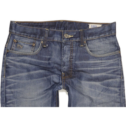 G-Star 3301 Men Blue Straight Regular Jeans W33 L31