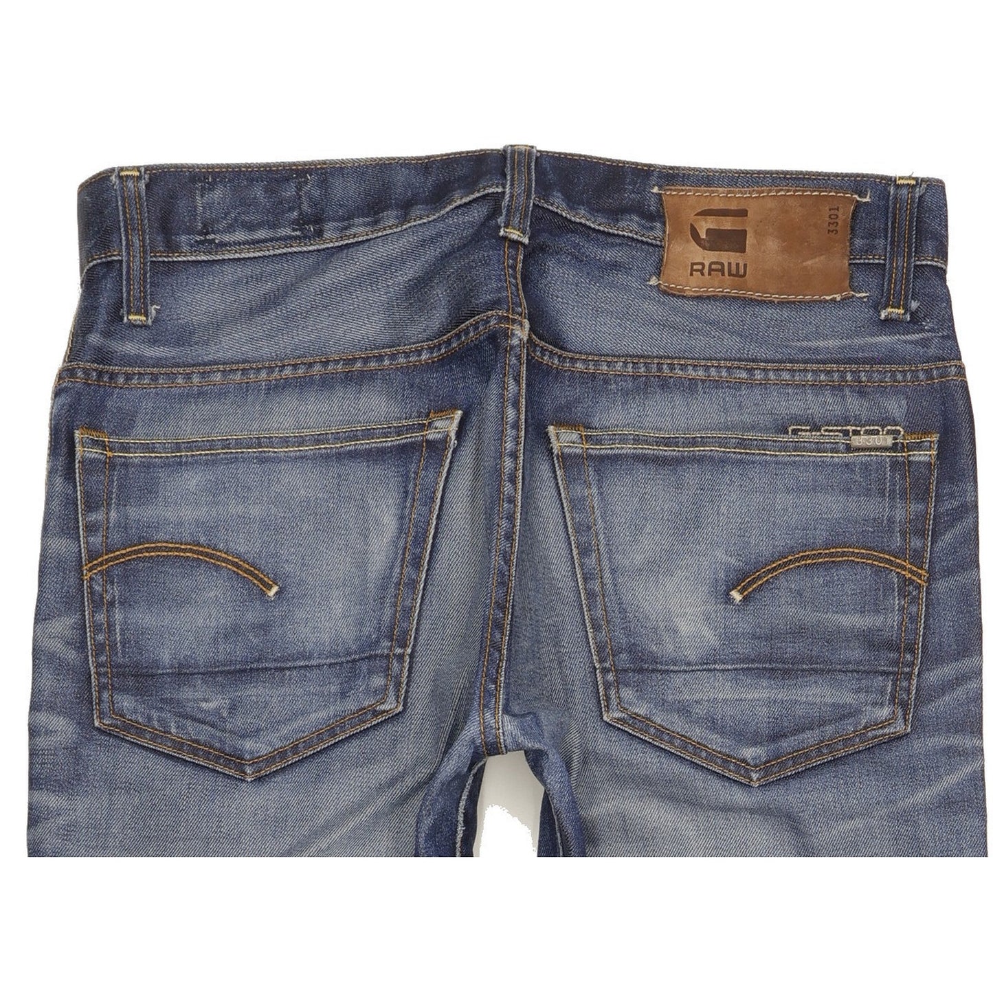 G-Star 3301 Men Blue Straight Regular Jeans W33 L31