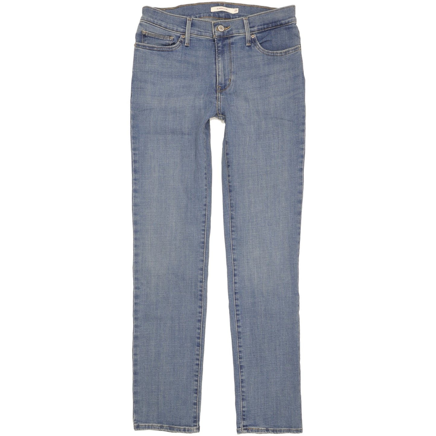 Levi's Slimming Women Blue Straight Slim Stretch Jeans W29 L31