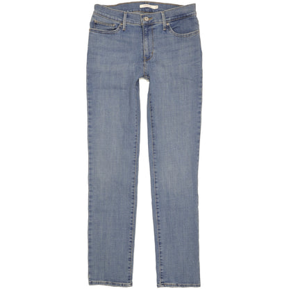 Levi's Slimming Women Blue Straight Slim Stretch Jeans W29 L31