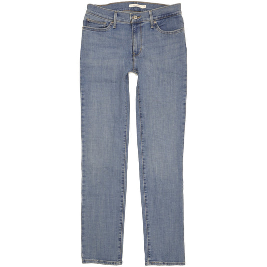 Levi's Slimming Women Blue Straight Slim Stretch Jeans W29 L31