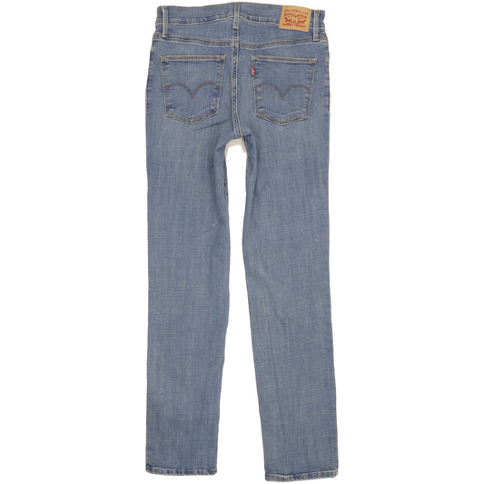 Levi's Slimming Women Blue Straight Slim Stretch Jeans W29 L31