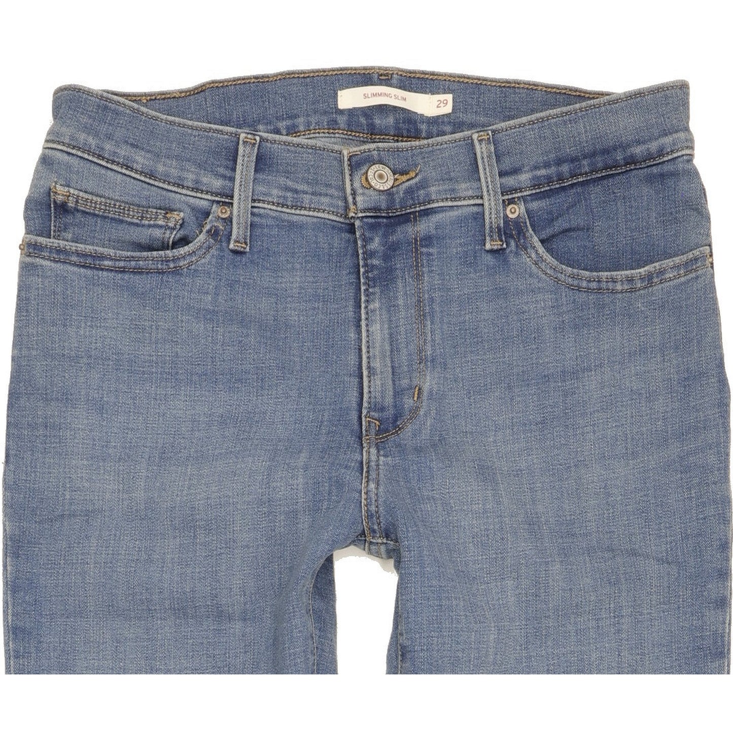 Levi's Slimming Women Blue Straight Slim Stretch Jeans W29 L31