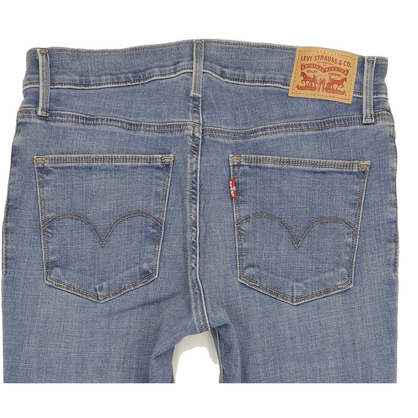 Levi's Slimming Women Blue Straight Slim Stretch Jeans W29 L31