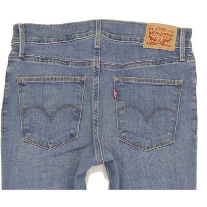 Levi's Slimming Women Blue Straight Slim Stretch Jeans W29 L31