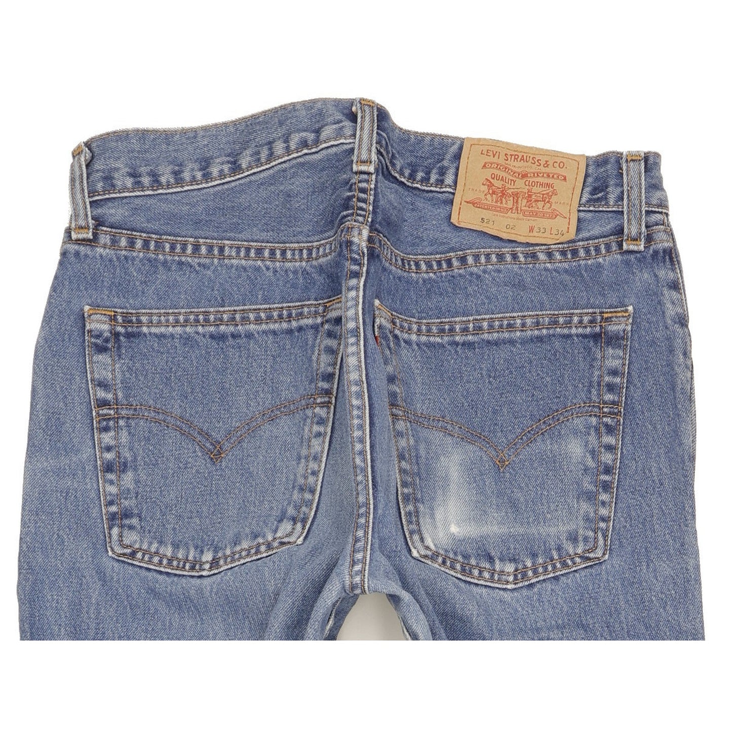 Levi's 521 Men Blue Straight Regular Jeans W32 L33