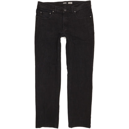 Pioneer Rando Men Black Straight Regular Stretch Jeans W36 L30