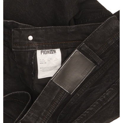 Pioneer Rando Men Black Straight Regular Stretch Jeans W36 L30
