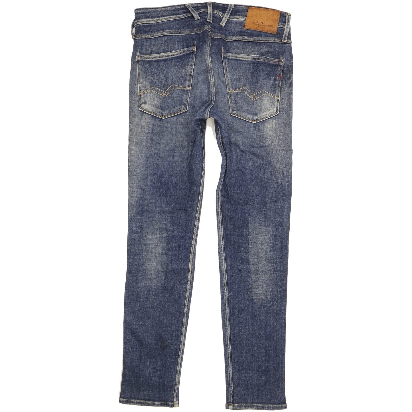 Replay Anbass Men Blue Skinny Slim Stretch Jeans W32 L32