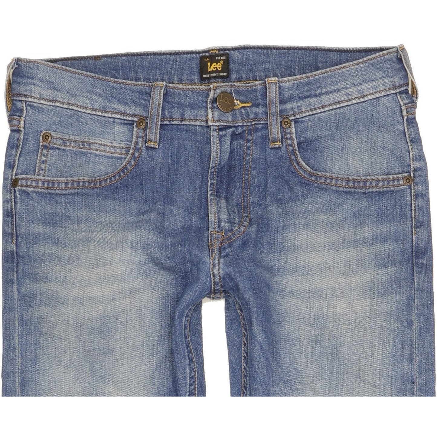 Lee Luke Men Blue Skinny Slim Stretch Jeans W28 L34