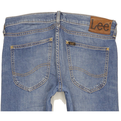 Lee Luke Men Blue Skinny Slim Stretch Jeans W28 L34