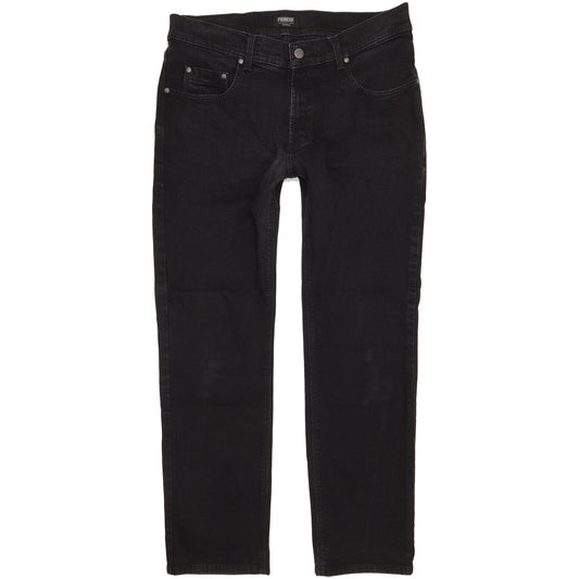 Pioneer Rando Men Black Straight Regular Stretch Jeans W32 L28