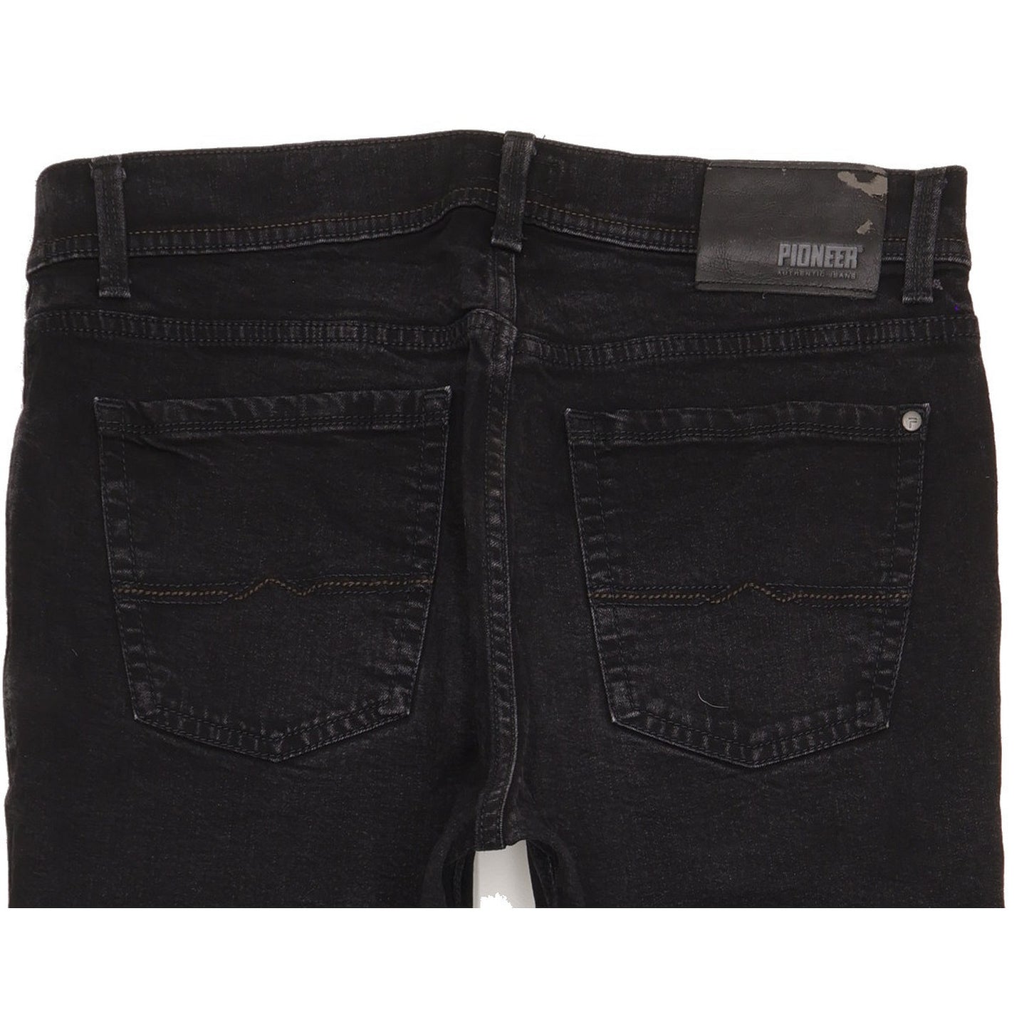 Pioneer Rando Men Black Straight Regular Stretch Jeans W32 L28