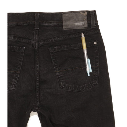 Pioneer Rando Men Black Straight Regular Stretch Jeans W32 L28