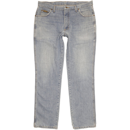 Wrangler Texas Men Blue Straight Regular Jeans W38 L34