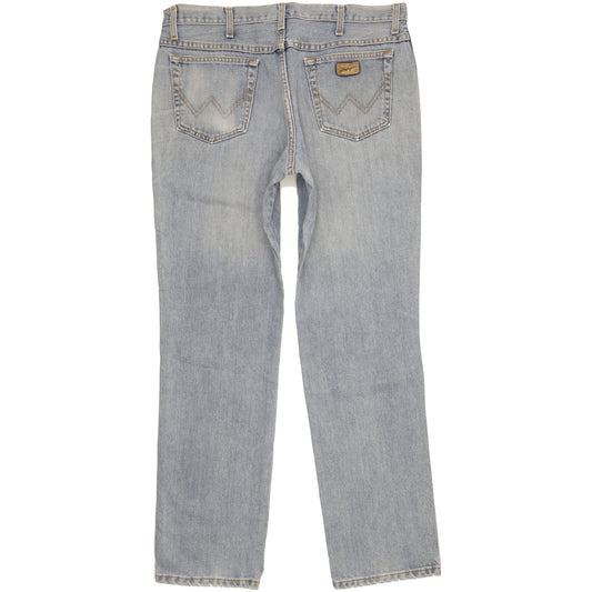 Wrangler Texas Men Blue Straight Regular Jeans W38 L34