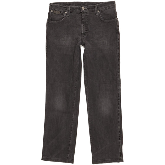 Wrangler Texas Men Grey Straight Regular Stretch Jeans W34 L30