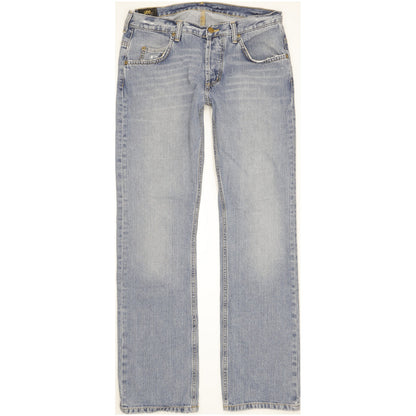 Lee Knox Men Blue Straight Regular Jeans W33 L32