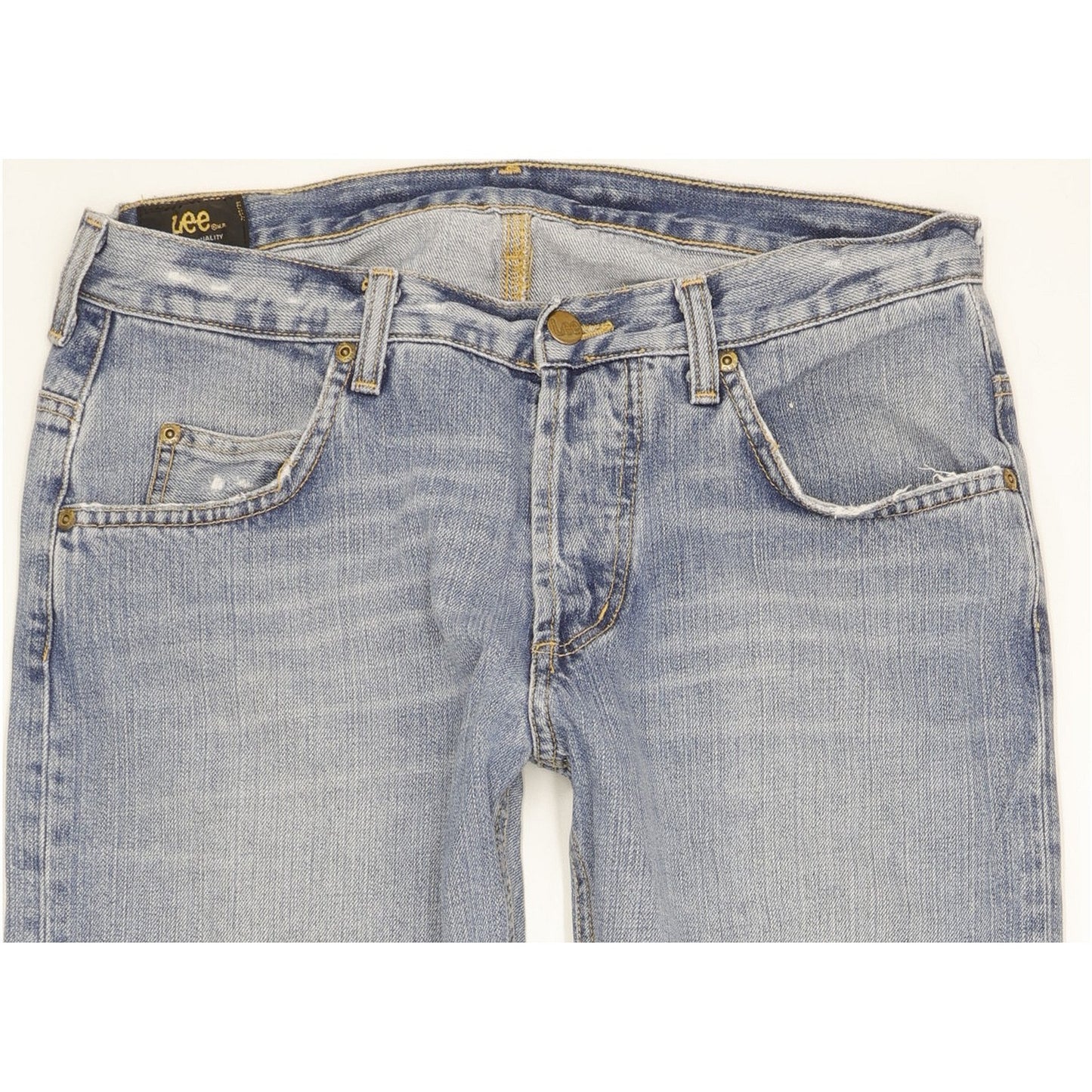 Lee Knox Men Blue Straight Regular Jeans W33 L32