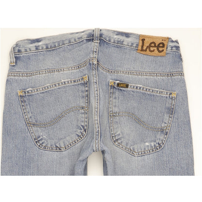 Lee Knox Men Blue Straight Regular Jeans W33 L32