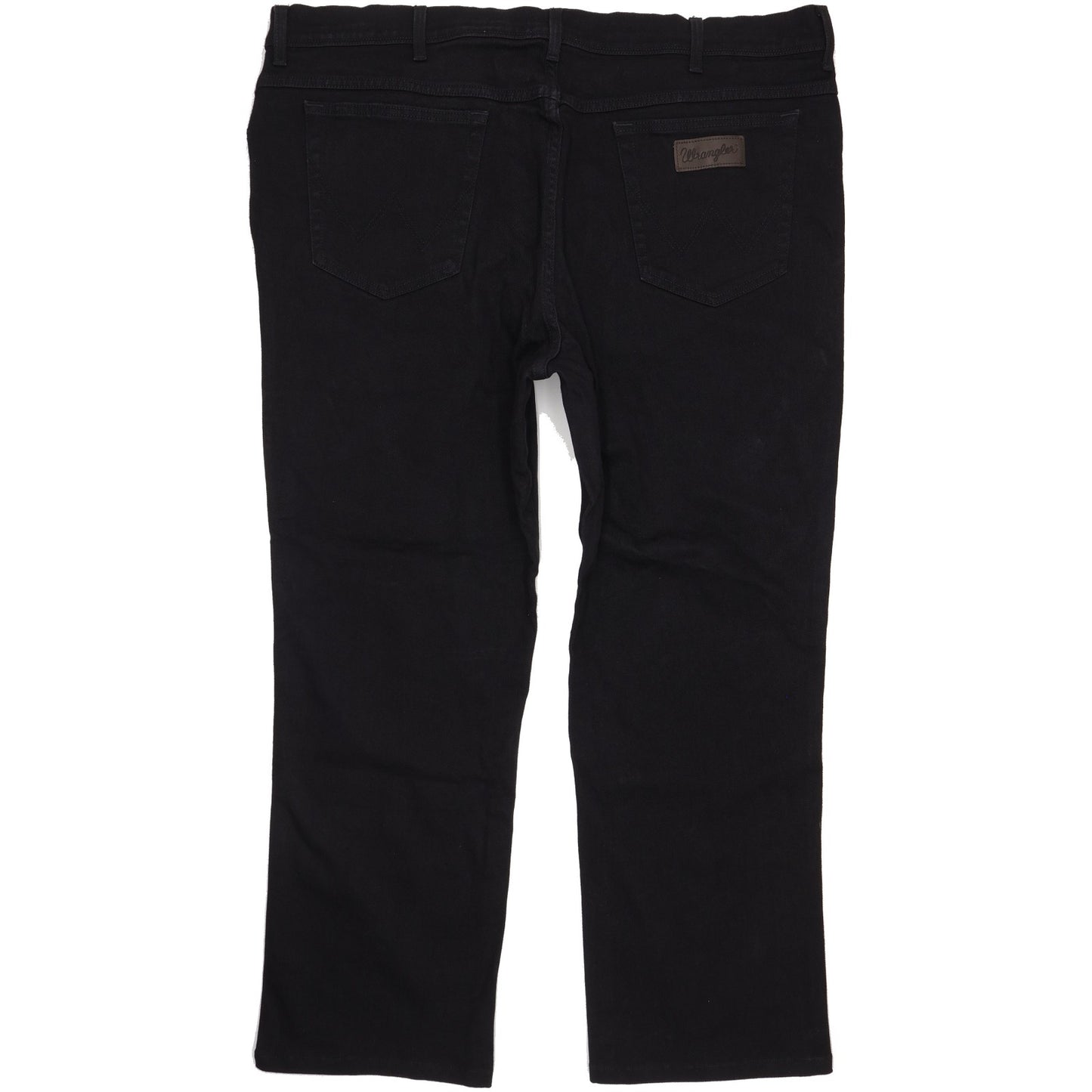 Wrangler Texas Men Black Straight Regular Stretch Jeans W46 L30