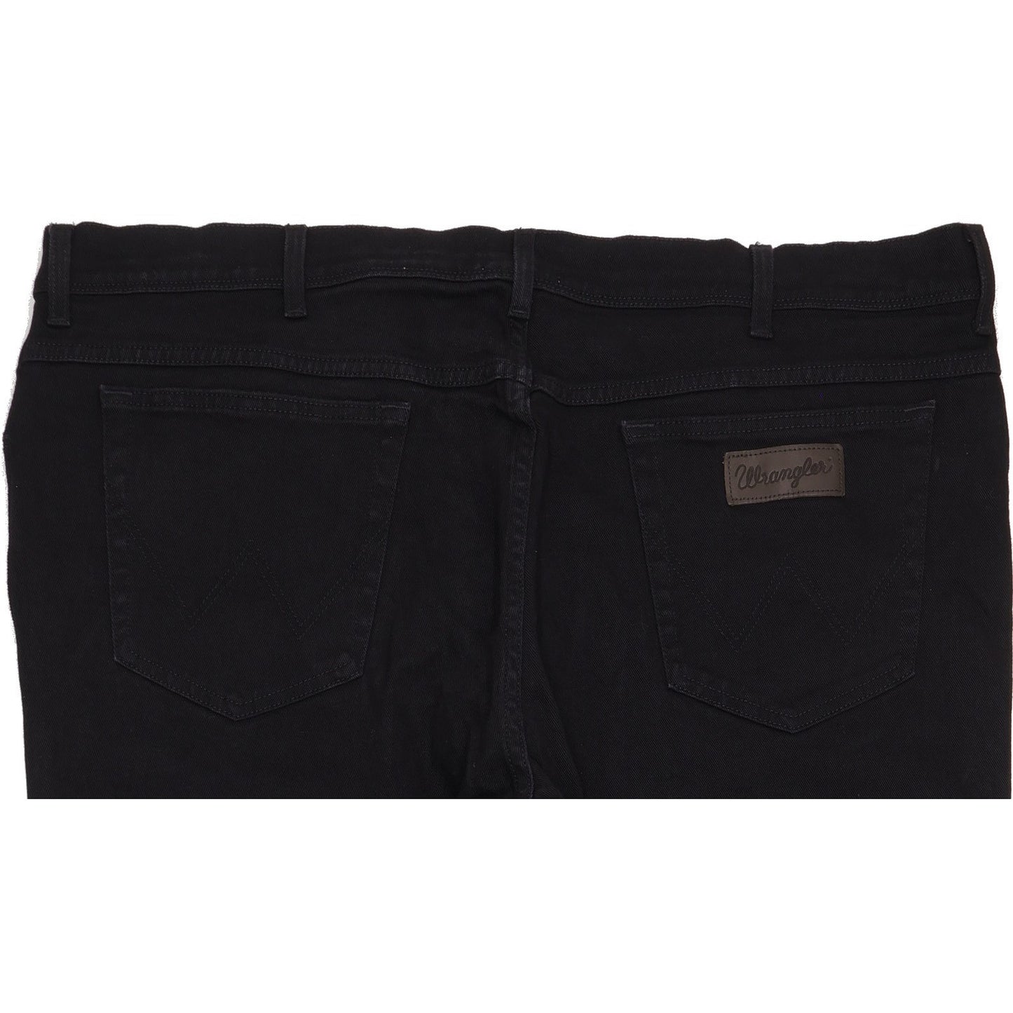 Wrangler Texas Men Black Straight Regular Stretch Jeans W46 L30